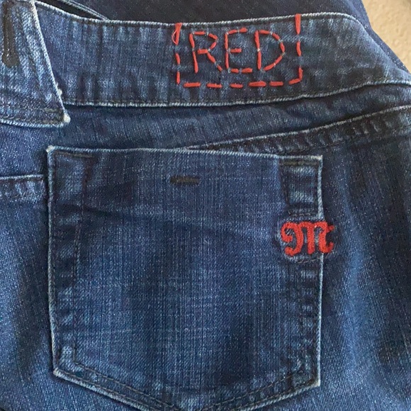 Miss Me "Red" Drew Jeans Womens Size 28 Dark Wash Bootcut Denim Jeans - Picture 4 of 7